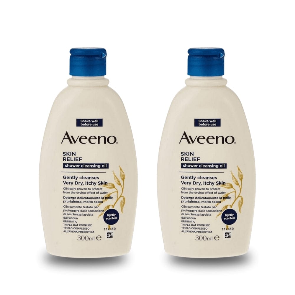 Aveeno  Skin Relief Shower Cleansing Oil - 300ml -2 Pack