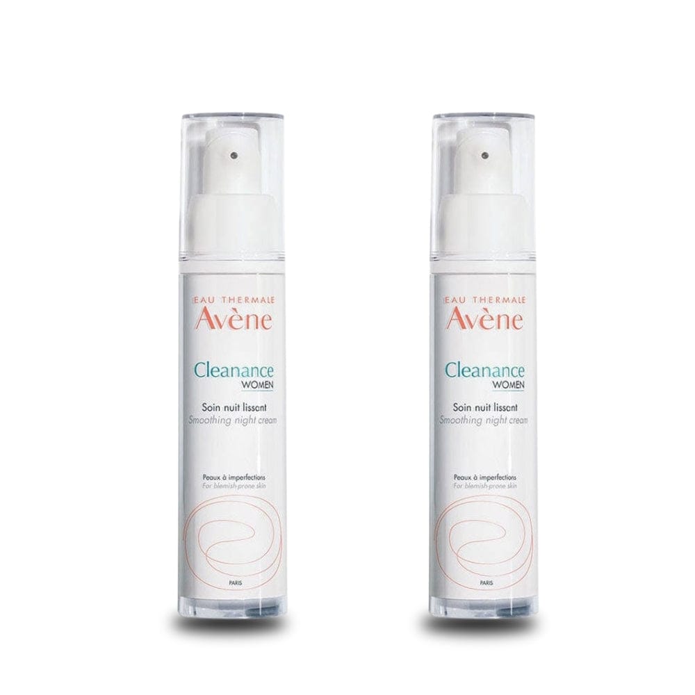 Avene Cleanance Woman Night Care Cream for Irregular Skin 30 ml -2 Pack