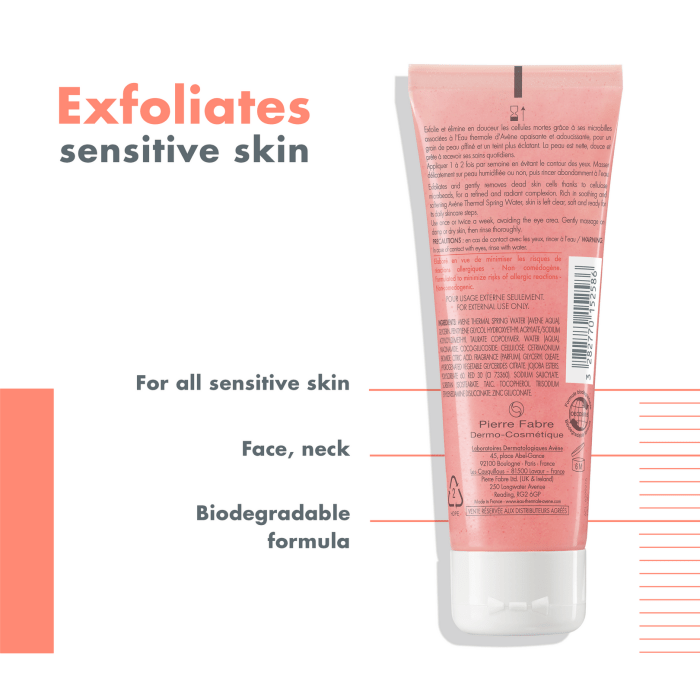 Avene Gentle Exfoliating Gel 75 ml -3 Pack