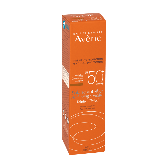 Avene Solaire Anti-age SPF50 Anti-Aging Tinted Sunscreen 50 ml -3 Pack