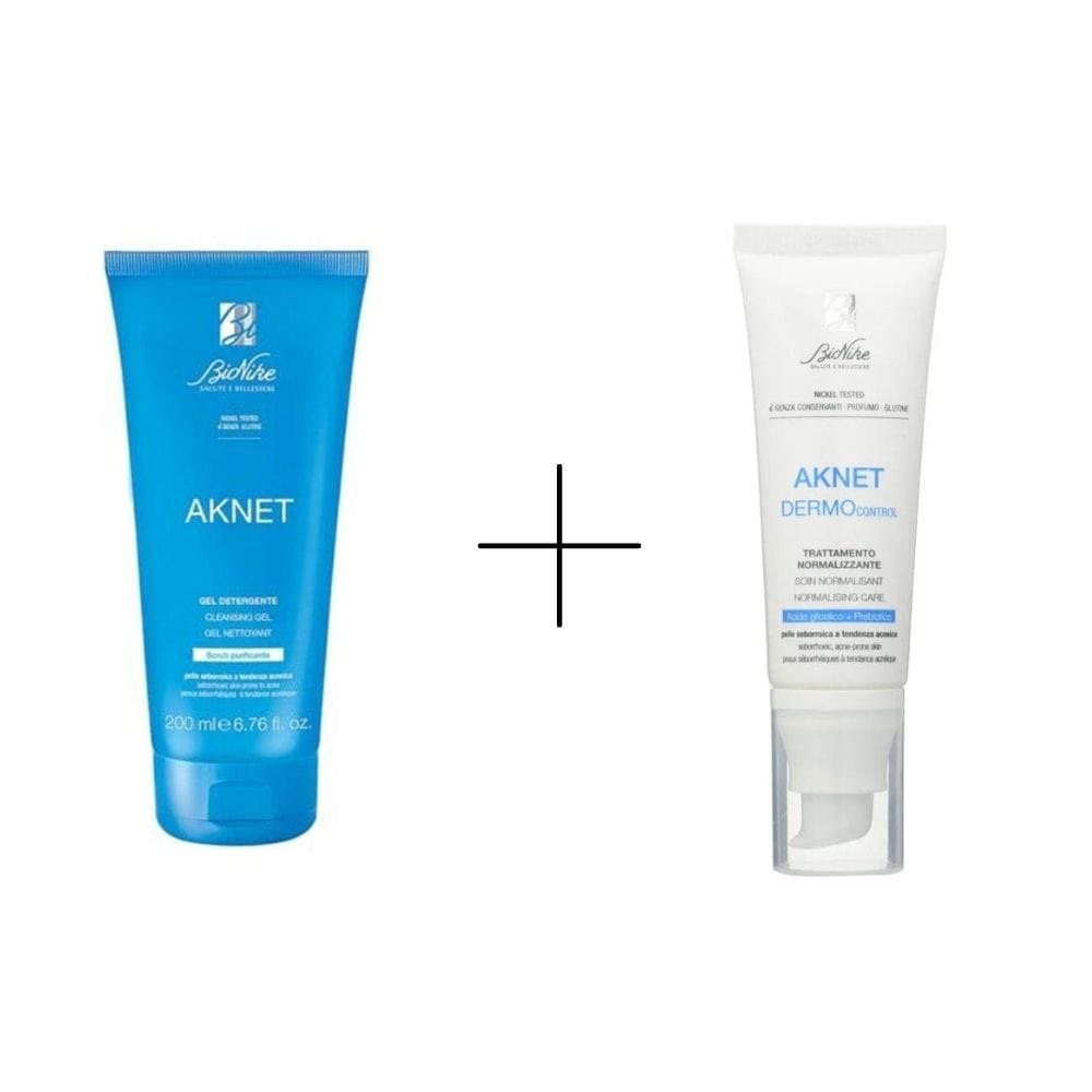 BioNike Aknet Purifying Cleansing Gel 200 ml + Bionike Aknet Dermocontrol 40 ml