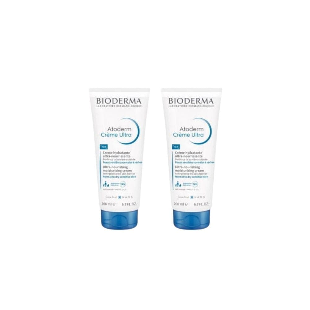 Bioderma Atoderm Ultra Moisturizing Cream 200ml 2 Pack