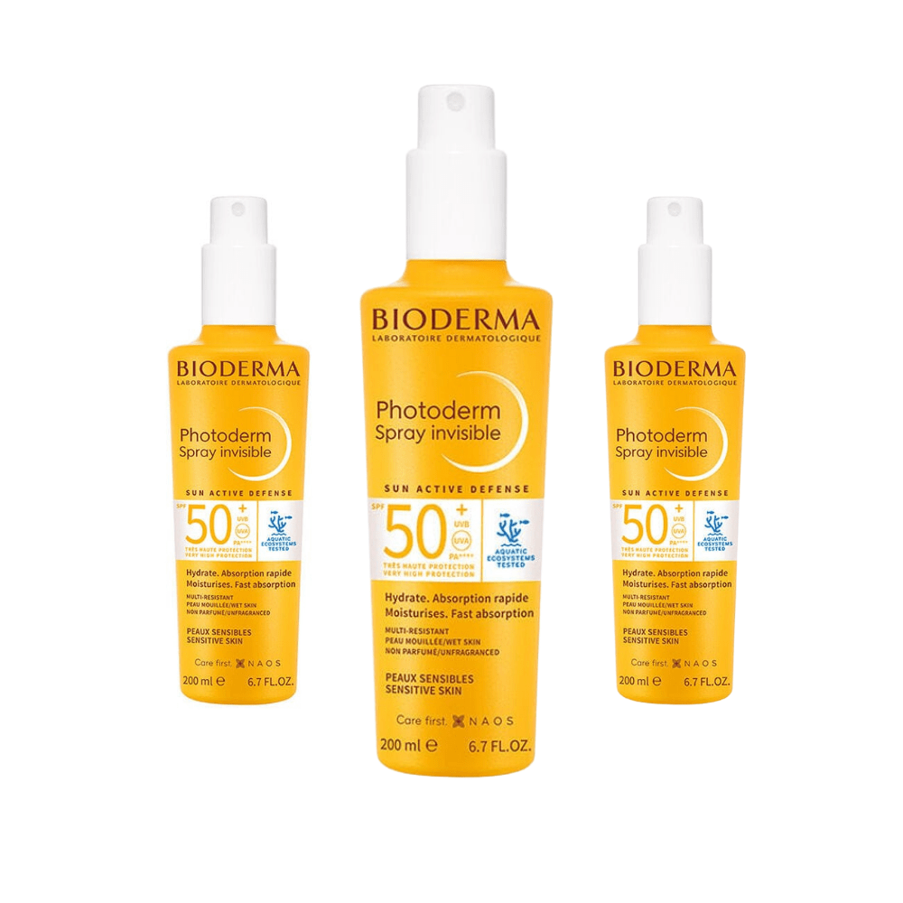 Bioderma Photoderm Spray SPF50+ Sunscreen 200ml 3 Pack