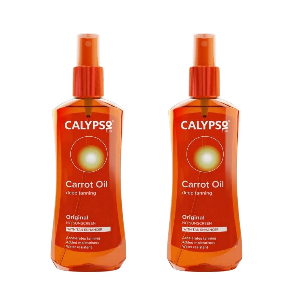 Calypso Original Carrot Oil Spray With Tan Enhancer 200 ml -2 Pack