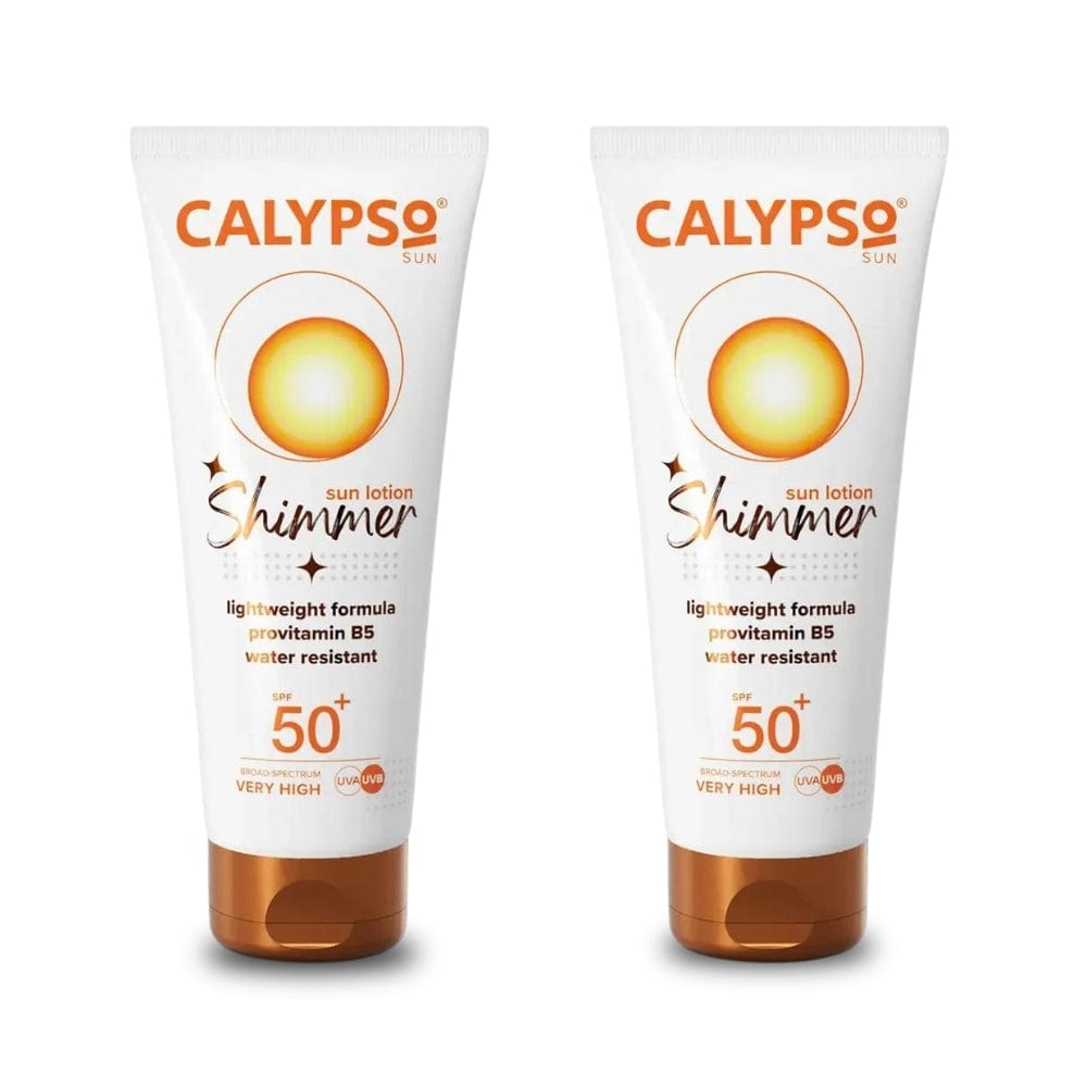 Calypso Shimmer Sun Lotion Spf 50+ 100ml -2 Pack