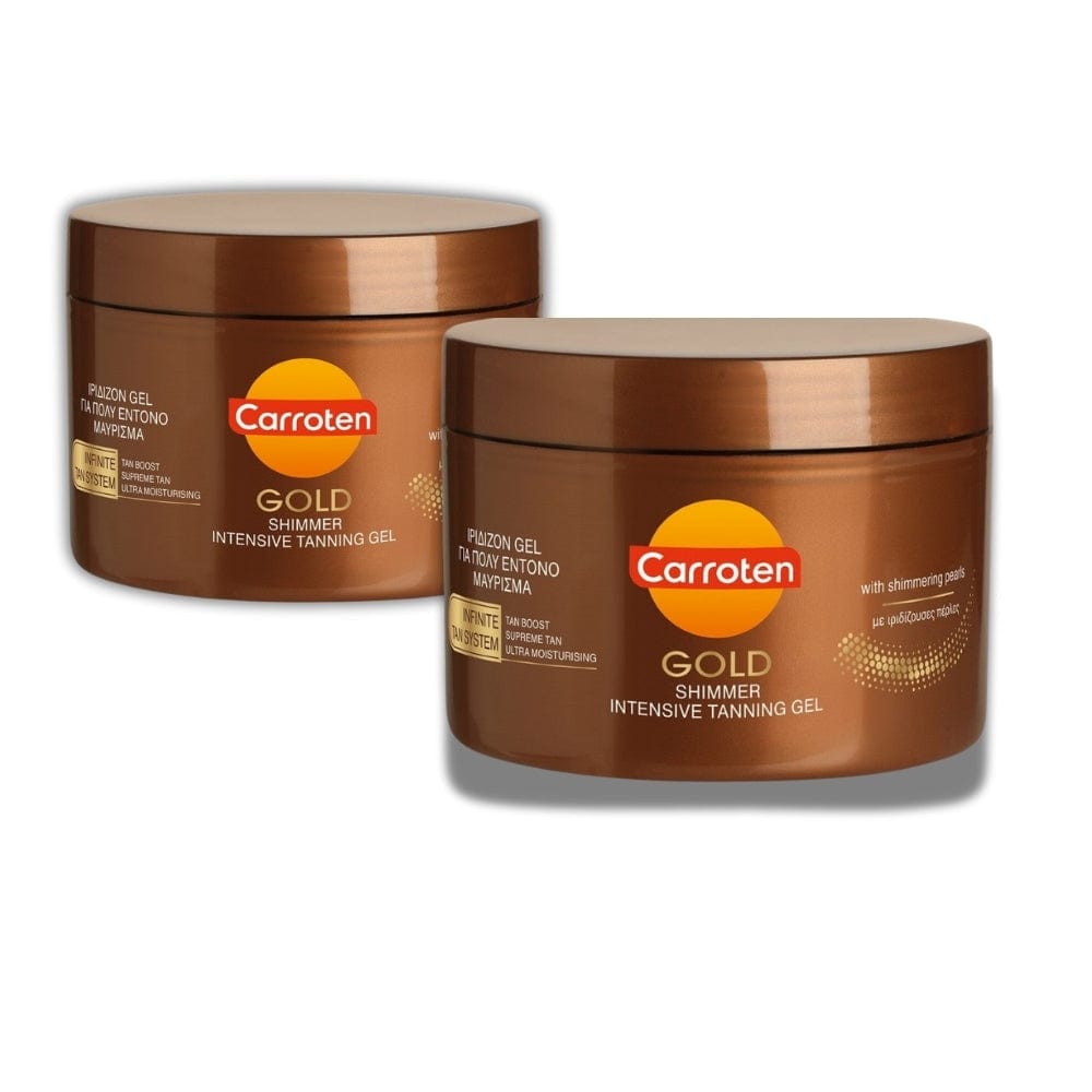 Carroten Gold Shimmer Intensive Tanning Gel SPF0 150 ml / 5 oz -2 Pack