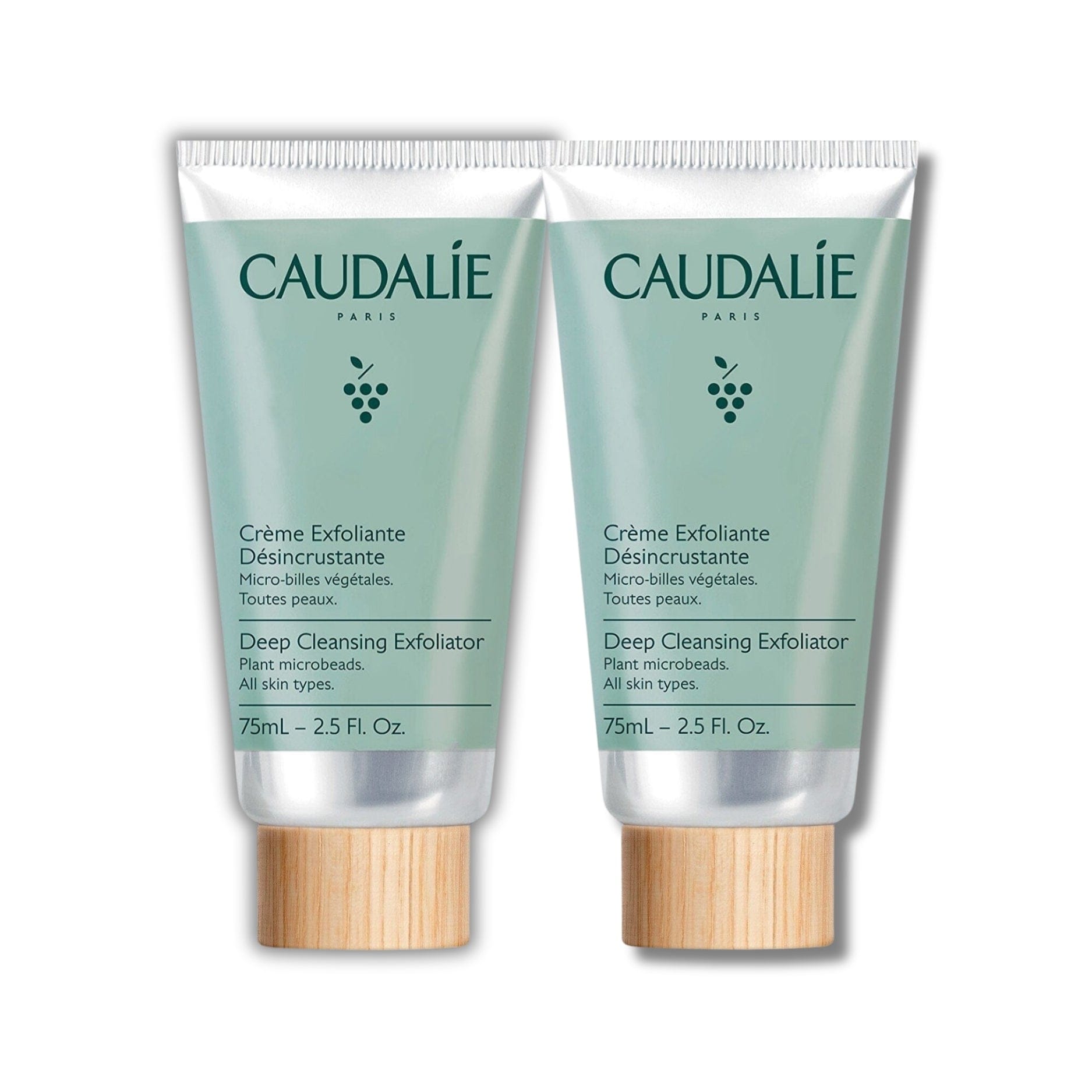 Caudalie Deep Cleansing Exfoliating Peeling 75 ml -2 Pack