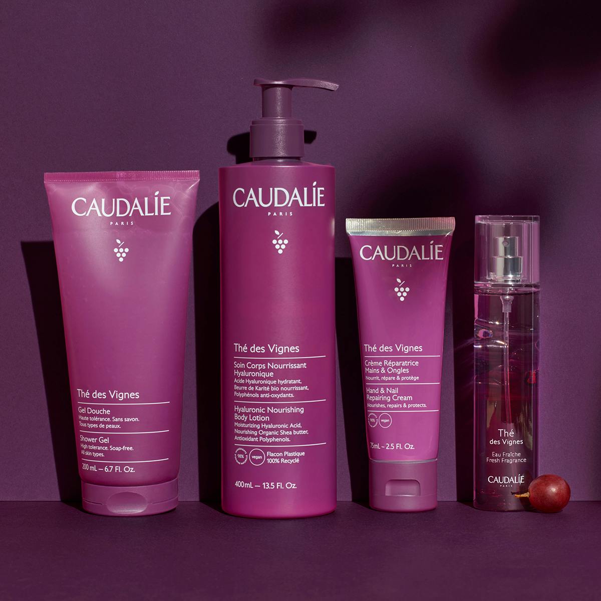 Caudalie The Des Vignes Hyaluronic Nourishing Body Lotion 400 ml + Shower Gel 200 ml