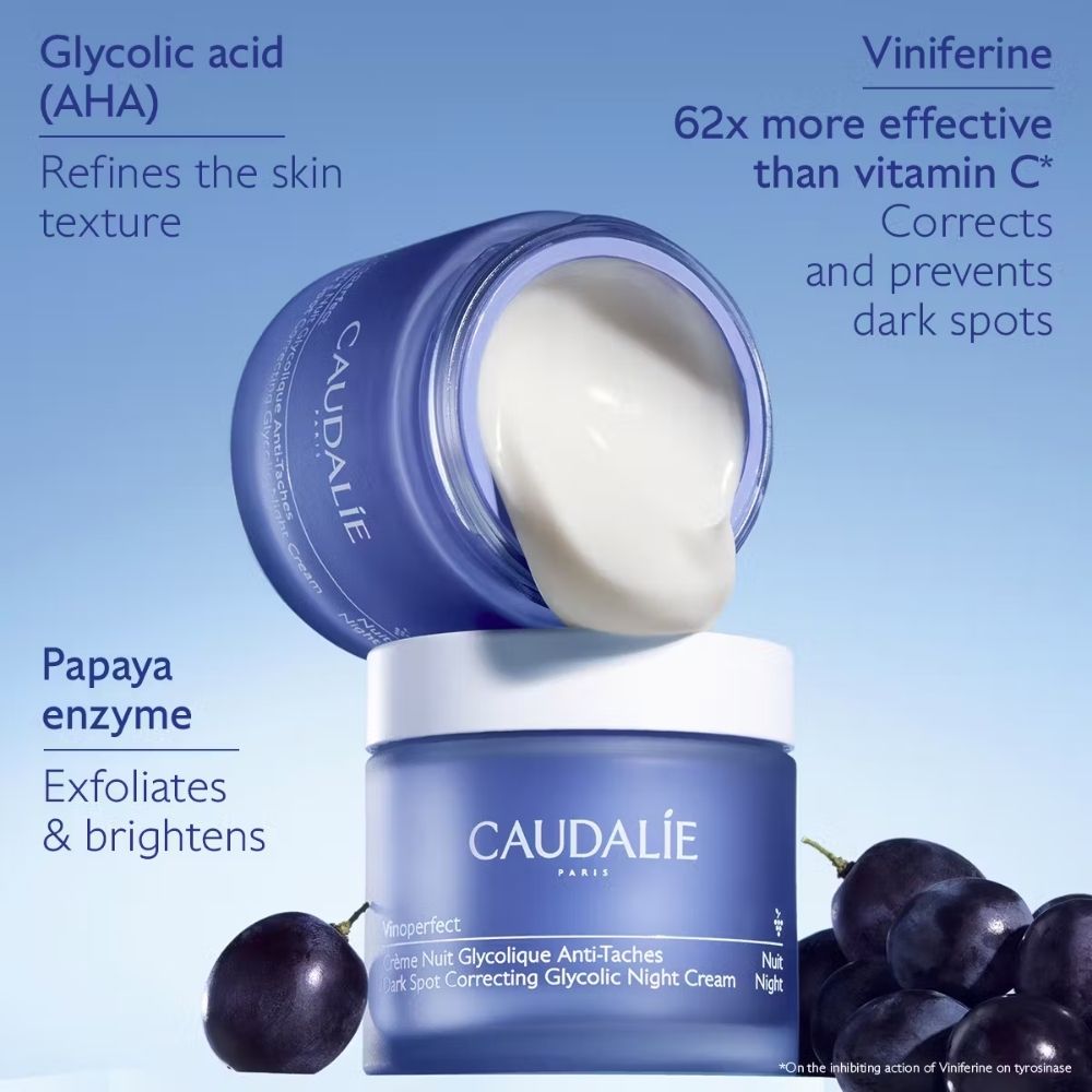 Caudalie Vinoperfect Anti-Blemish Glycolic Night Cream 50 ml -Refill