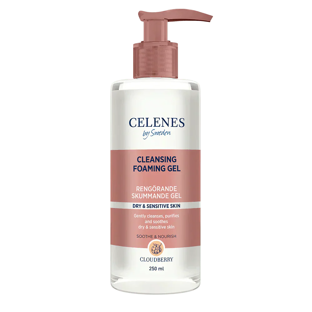 Celenes by Sweden Cloudberry Cleasing Foaming Gel 250 ml / 8.5 fl oz