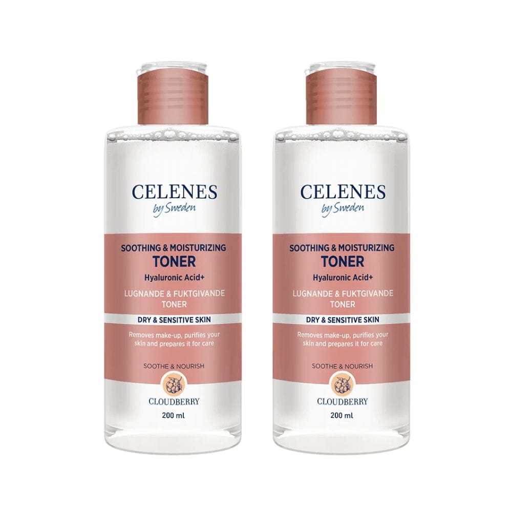 Celenes by Sweden Cloudberry Soothing & Moisturizing Toner 200 ml / 6.8 fl oz -2 Pack