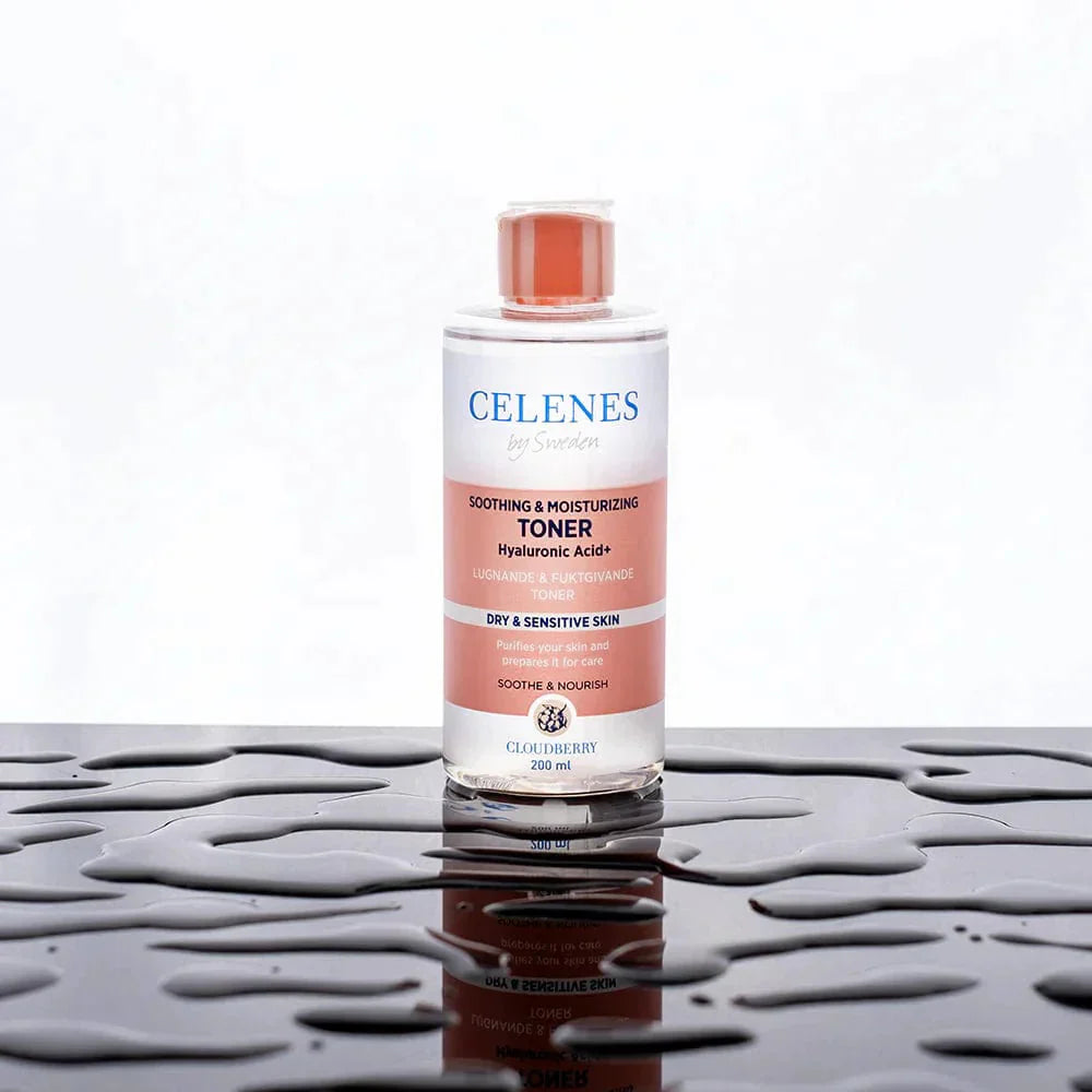 Celenes by Sweden Cloudberry Soothing & Moisturizing Toner 200 ml / 6.8 fl oz