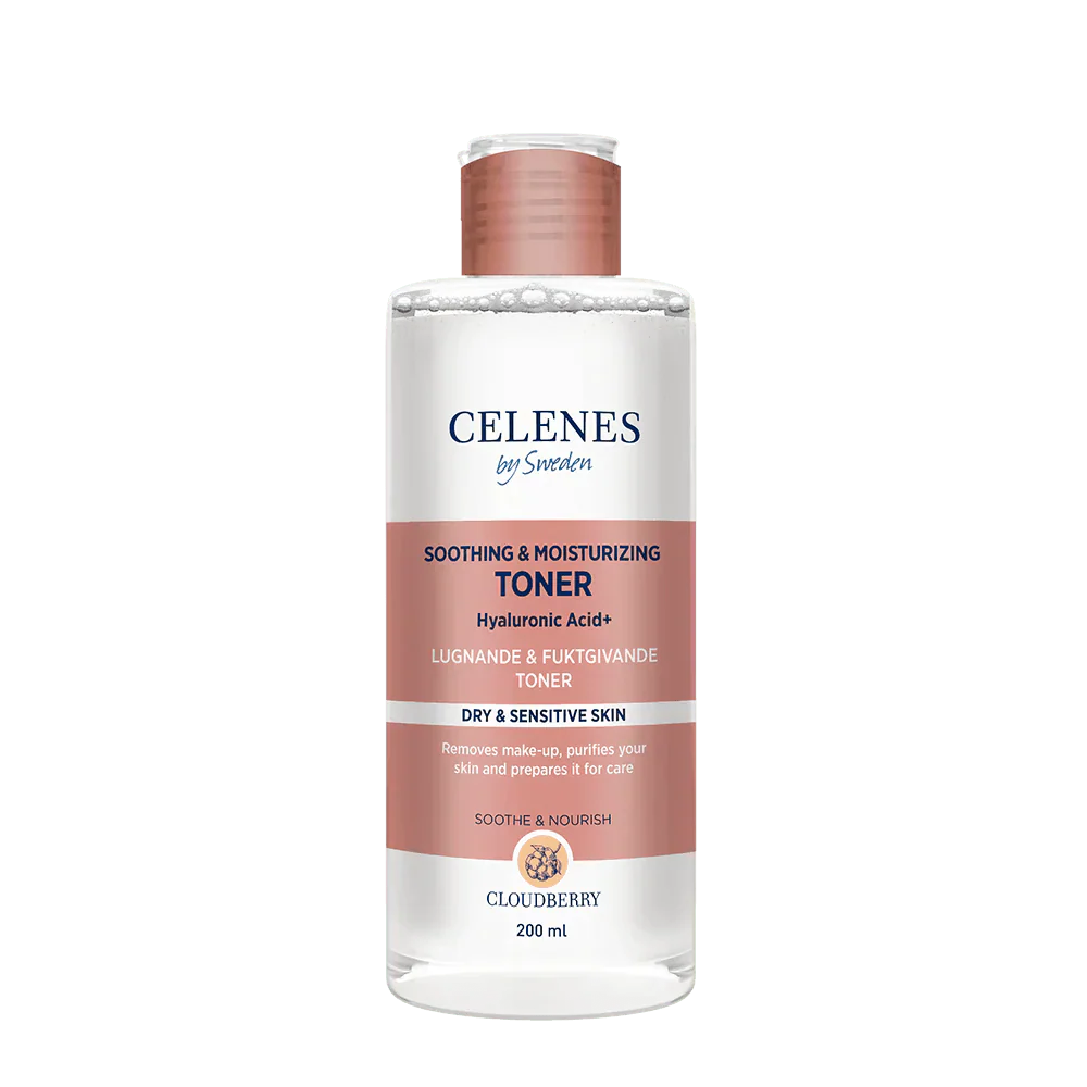 Celenes by Sweden Cloudberry Soothing & Moisturizing Toner 200 ml / 6.8 fl oz