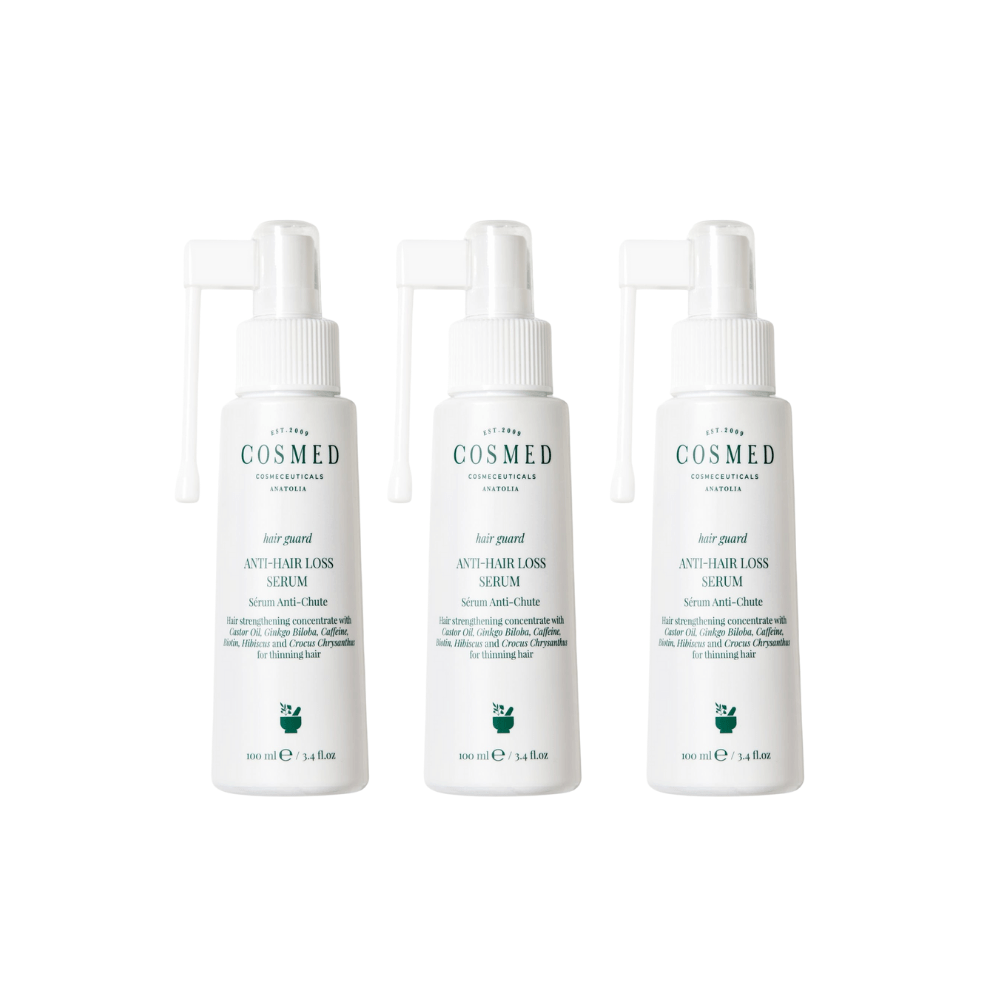 Cosmed Hair Guard Anti Hair Loss Serum - Sulfate Free, Salt Free Anti Hair Loss Serum 100 Ml 3 Pack