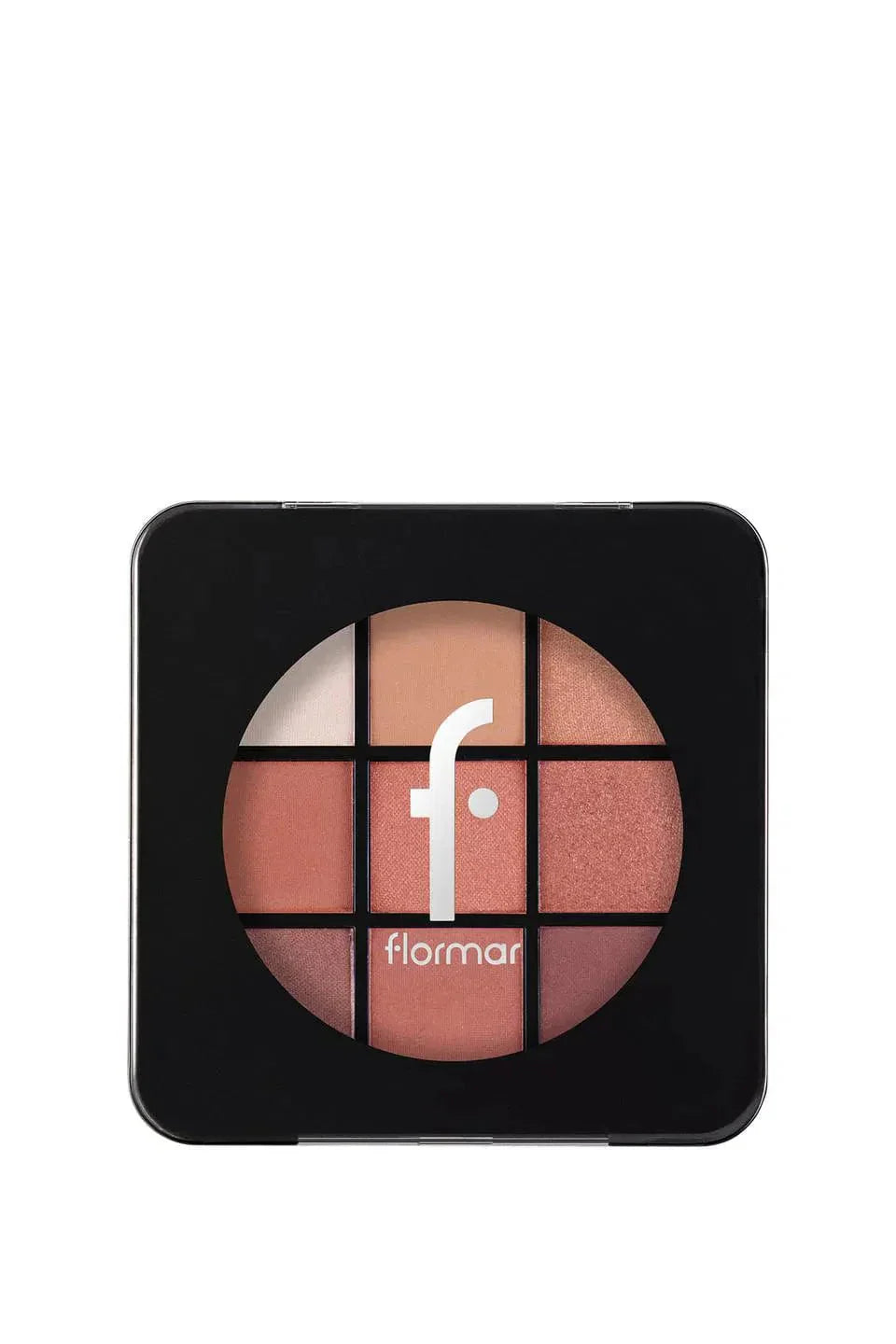 Flormar 9-pack Compact Eyeshadow Palette with Creamy Texture & Matte Finish/Shimmer 9g - 003 Sunset