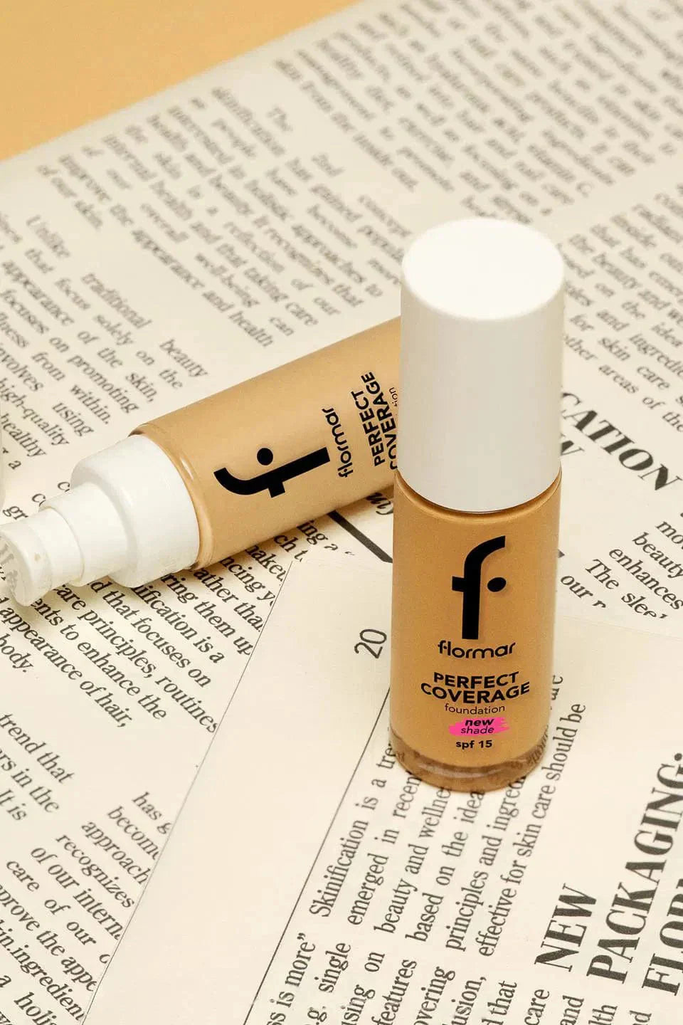 Flormar Perfect Coverage Highly Pigmented & Semi-gloss Finish SPF15 Foundation 30ml - 131 Warm Nude