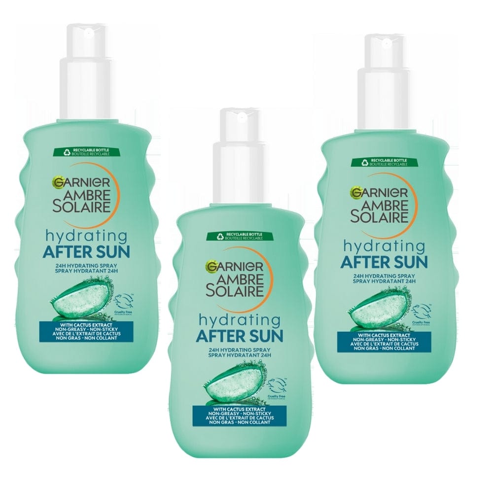 Garnier Ambre Solaire After Sun Hydrating Soothing Spray 200 ml / 6.8 fl oz 3 Pack