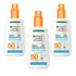 Garnier Ambre Solaire Kids Sensitive Advanced Sun Cream Spray SPF50+ 150 ml / 5 fl oz 3 Pack