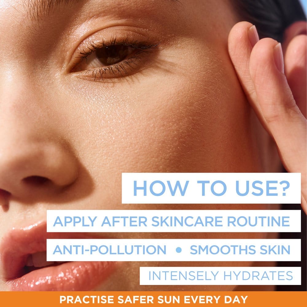 Garnier Ambre Solaire Super UV  Hyaluronic Acid Anti-Dryness Face Cream Spf50 40ml 2 Pack