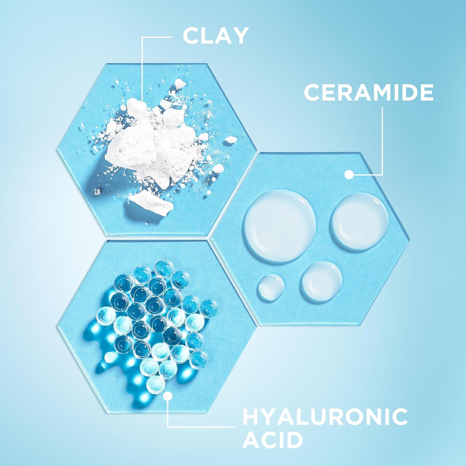 Garnier Gentle Pure Active Hydrating Deep Hyaluronic Acid Cleanser 250 ml 3 Pack