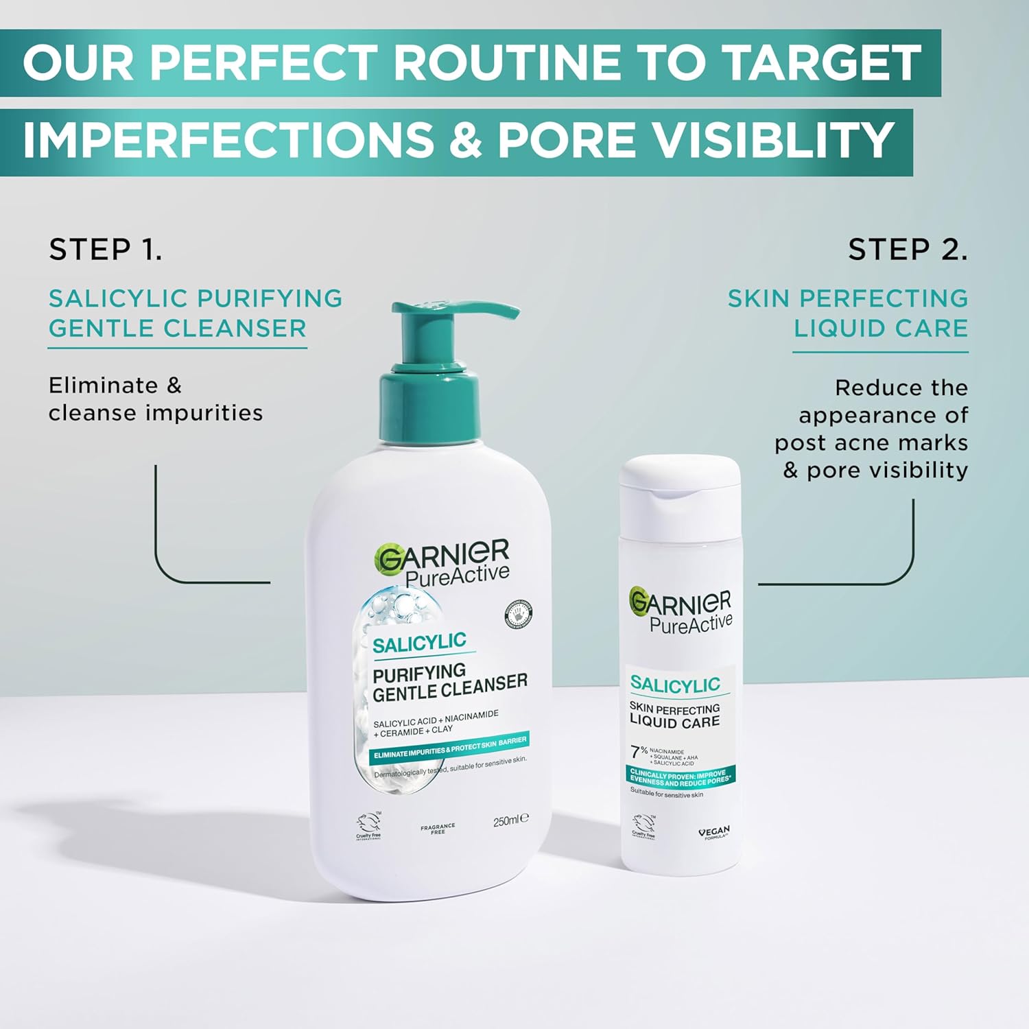 Garnier Pure & Clean Salicylic Anti Acne Scar Pore Tightening Peeling Tonic 120 ml