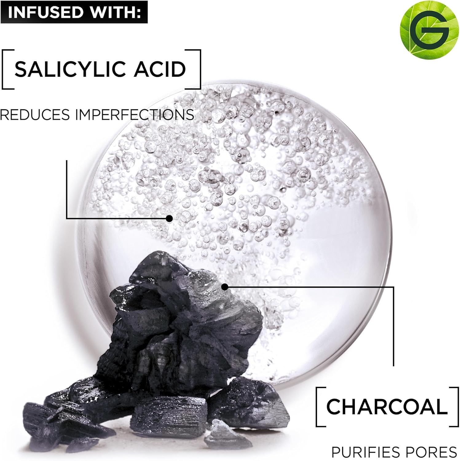 Garnier Skin Active Purifying Micellar Jelly Water With Charcoal & Salicylic Acid 400 ml / 13.5 fl oz 3 Pack