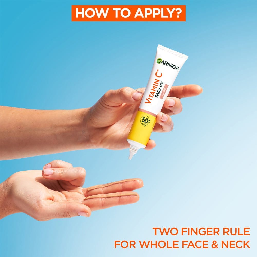 Garnier Skin Active Vitamin C Daily UV Brightening Fluid Sheer Glow, SPF50+ 40 ml 3 Pack