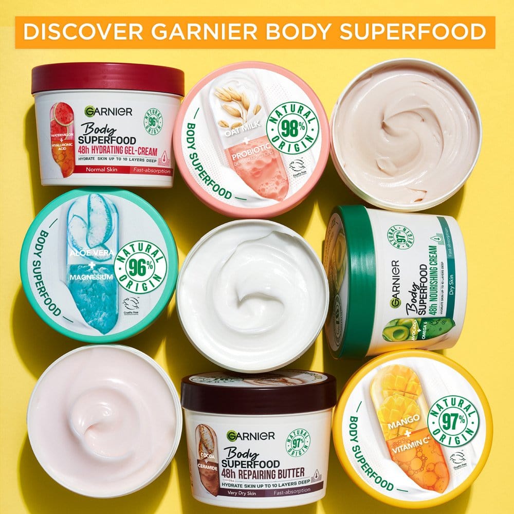 Garnier Superfood Vitamin C & Mango Body Cream 380ml