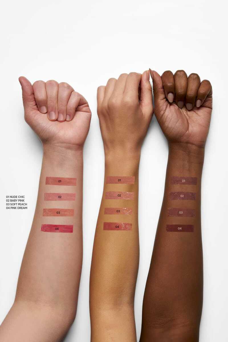 Golden Rose Miss Beauty Glow Shine 3D Lipgloss - 01 Nude Chic