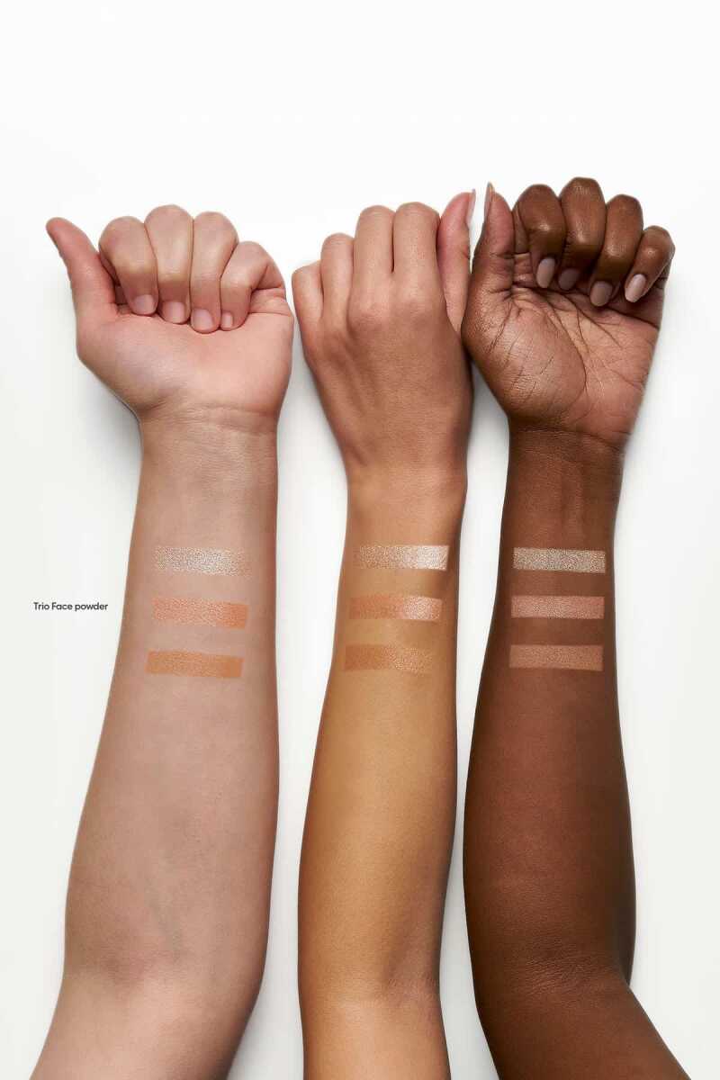 Golden Rose Nude Look Baked Trio Face Powder 60g