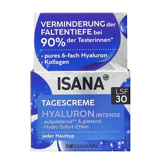 Isana Hyaluron Intense Day Cream Spf 30 50 ml