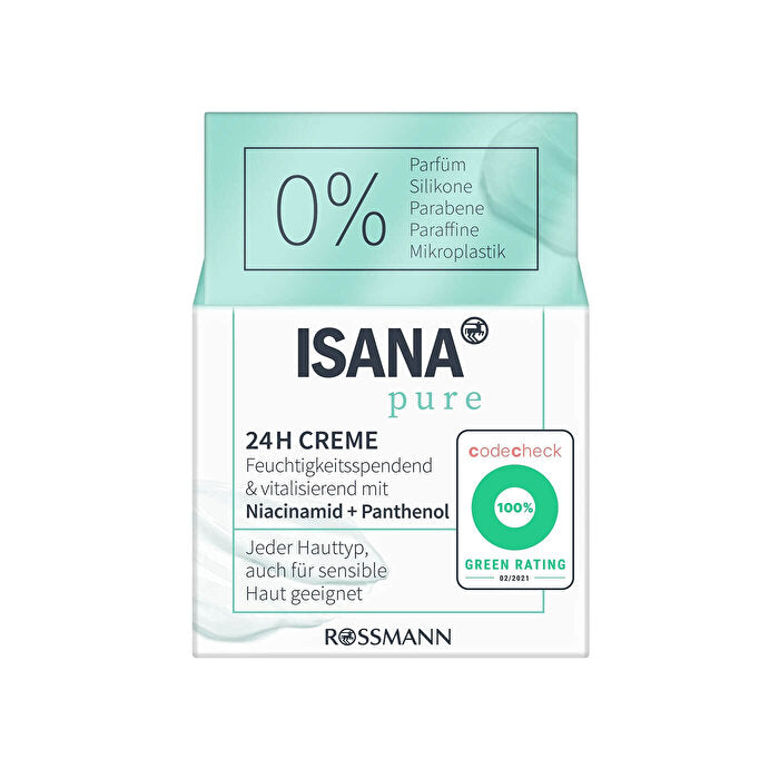 Isana Pure Moisturizing Cream 24H Niacinamide 50 ml