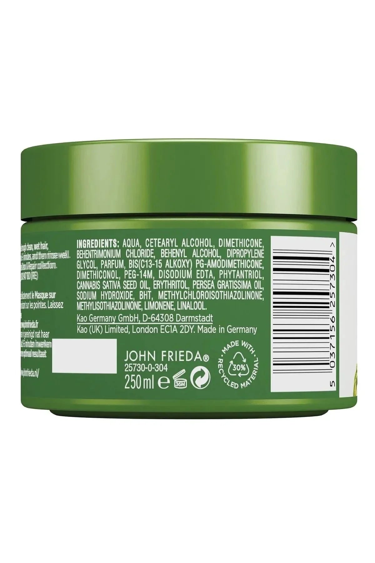 John Frieda Detox & Repair Nourishing and Repairing Hair Care Mask for Dry and Damaged Hair 250ml