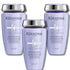 Kerastase Blond Absolu Bain Ultra-violet Shampoo Neutralising Unwanted Yellow & Orange 250 ml 3 Pack