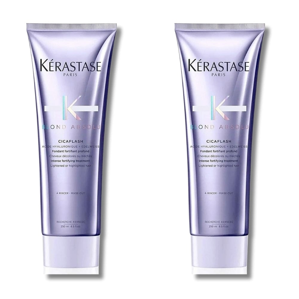 Kerastase Blond Absolu Cicaflash Shine Rinse-Off Conditioner for Blonde Hair 250ml 2 Pack