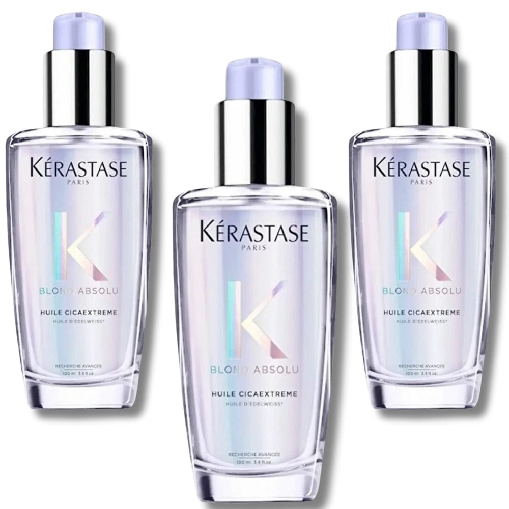 Kerastase Blond Absolu Huile Cicaextreme Shine Hair Care Oil 100ml 3 Pack