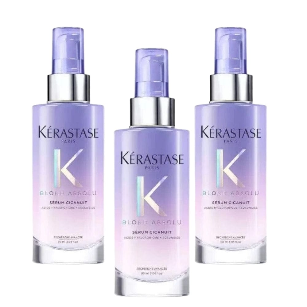 Kerastase Blond Absolu Sérum Cicanuit Night Treatment Serum for Blonde Hair 90ml 3 Pack