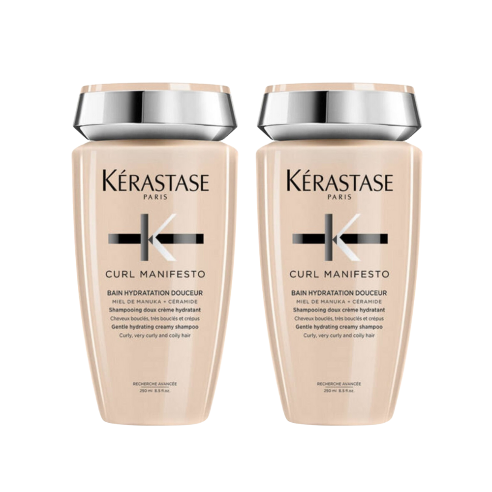 Kerastase Curl Manifesto Bain Hydratation Douceur Nourishing Shampoo for Curly Hair 250ml 2 Pack