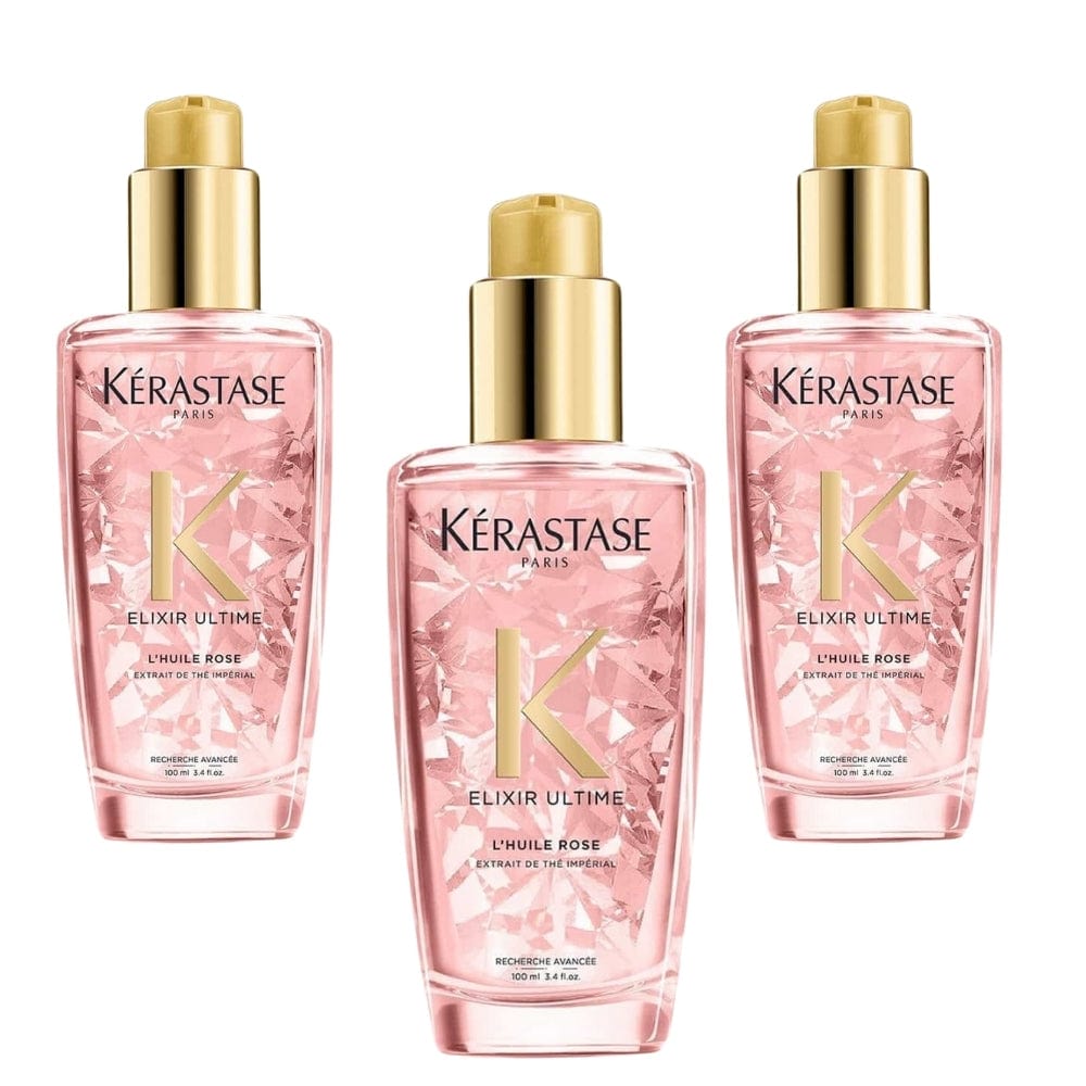 Kerastase Elixir Huile Rose Hair Care Oil 100 Ml 3 Pack
