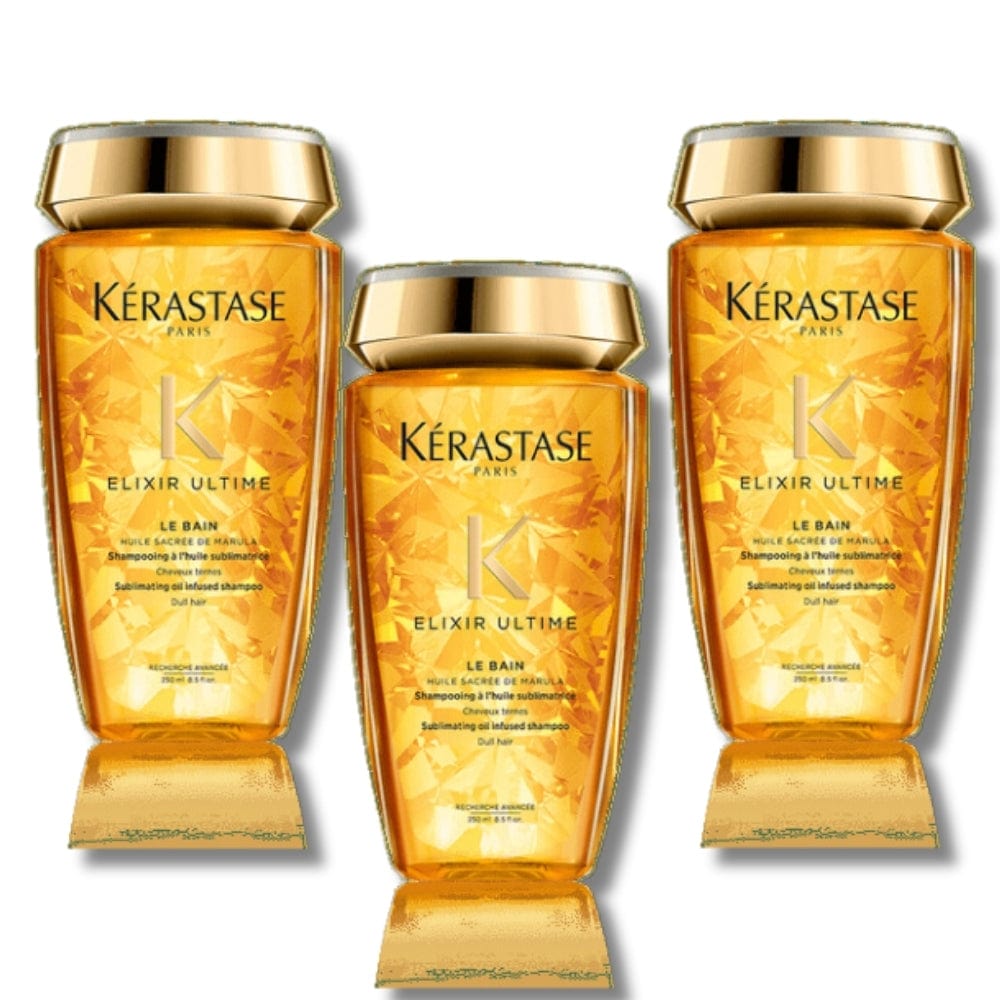Kerastase Elixir Ultime Le Bain Shine Shampoo 250ml  3 Pack
