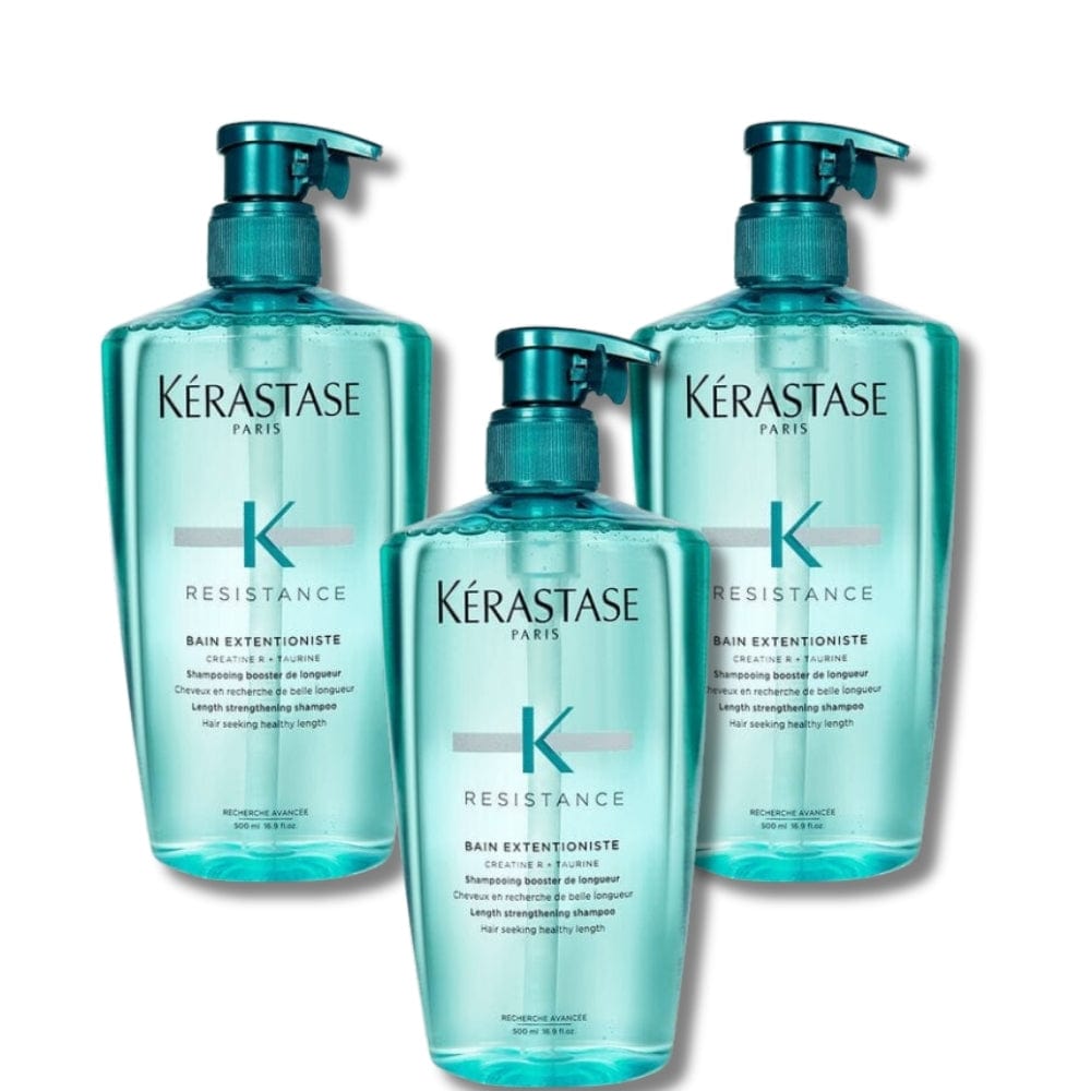 Kerastase Resistance Bain Extentioniste Repair Shampoo for Stronger 500 ml 3 Pack