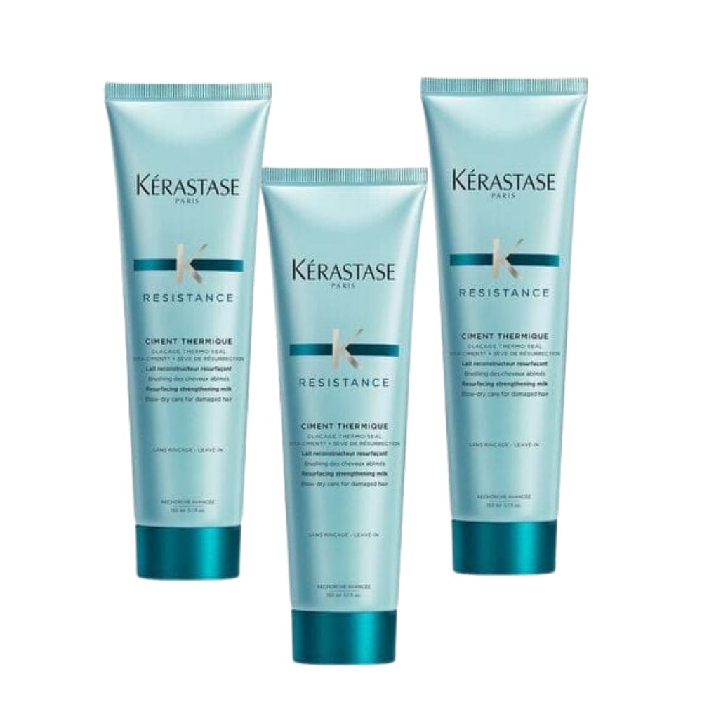 Kerastase Resistance Reconstruction Ciment Termique Repair Conditioner for Damaged Hair 150ml 3 Pack