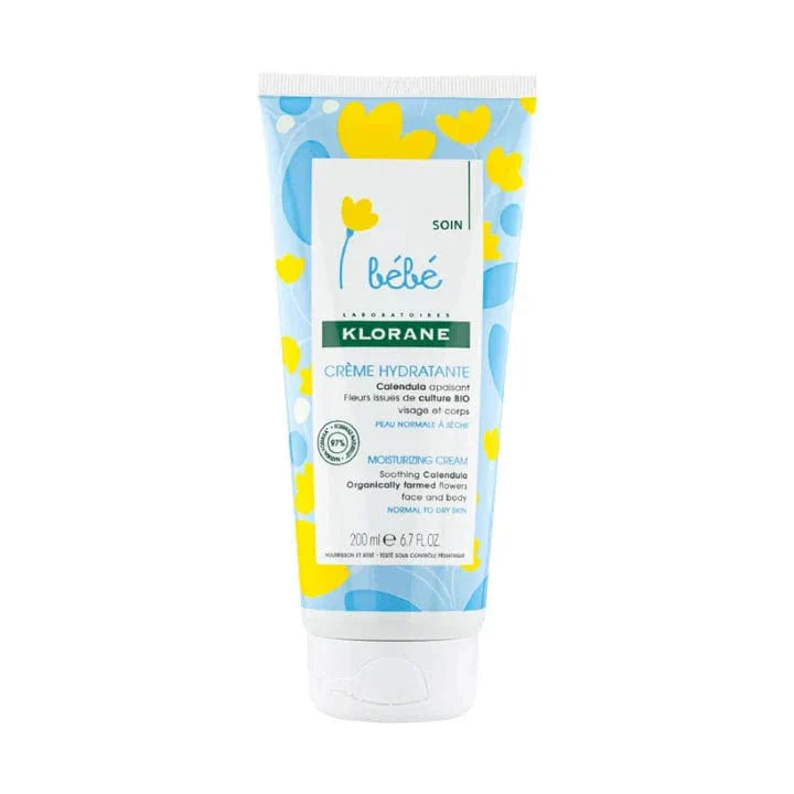 Klorane Bebe Sensitive Body Cream for Newborns and Infants 200 ml