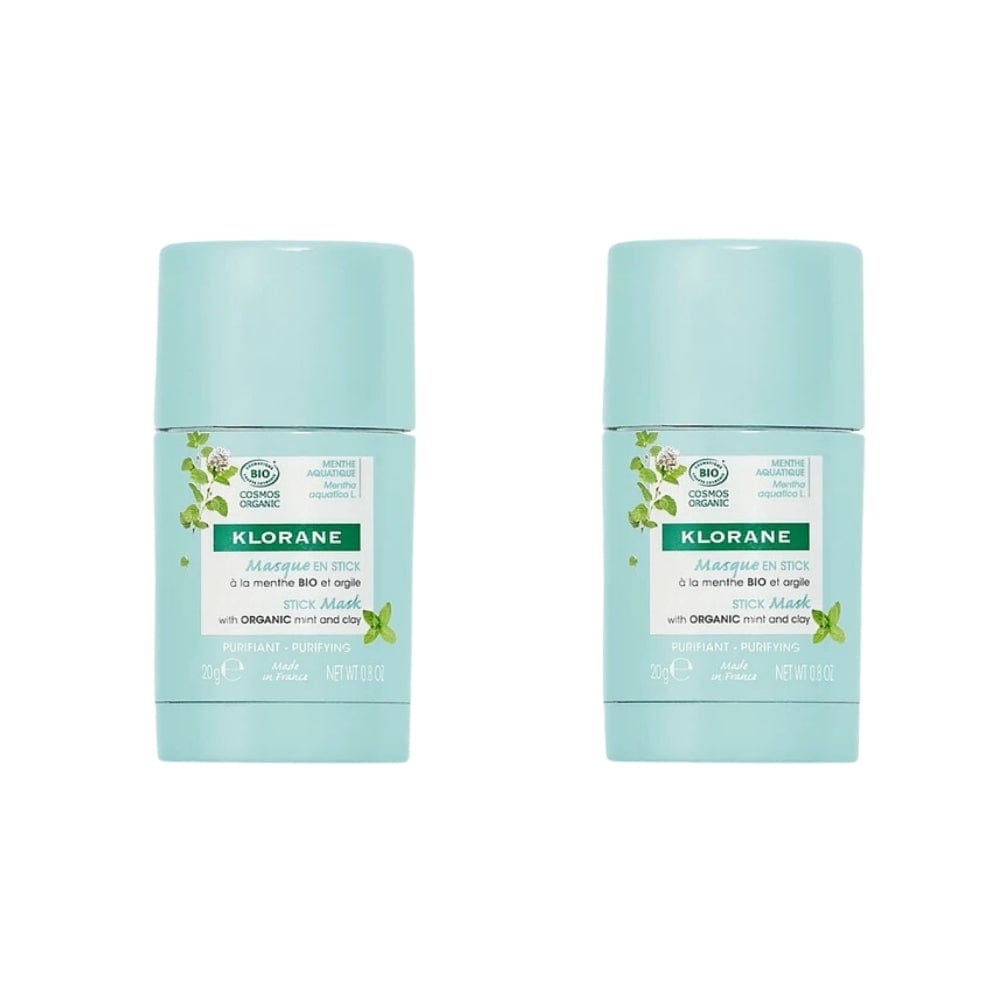 Klorane Mint Extract Face Mask in Stick Form 25 gr -2 Pack