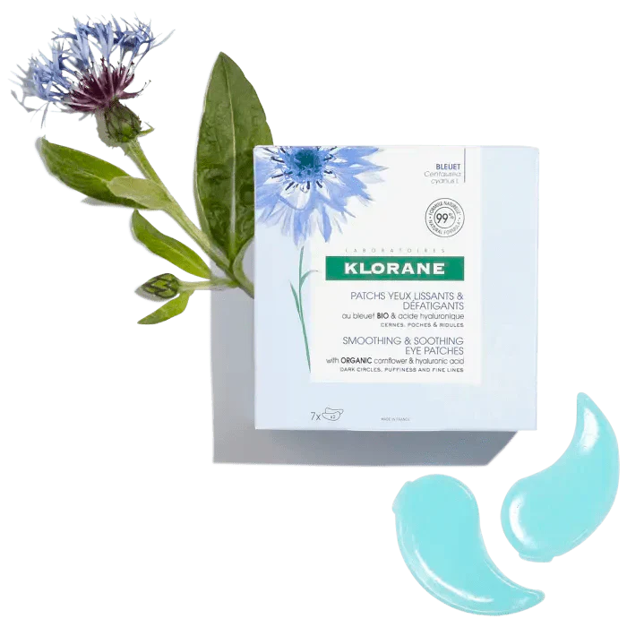 Klorane Smoothing and soothing Eye patches with Organic Cornflower