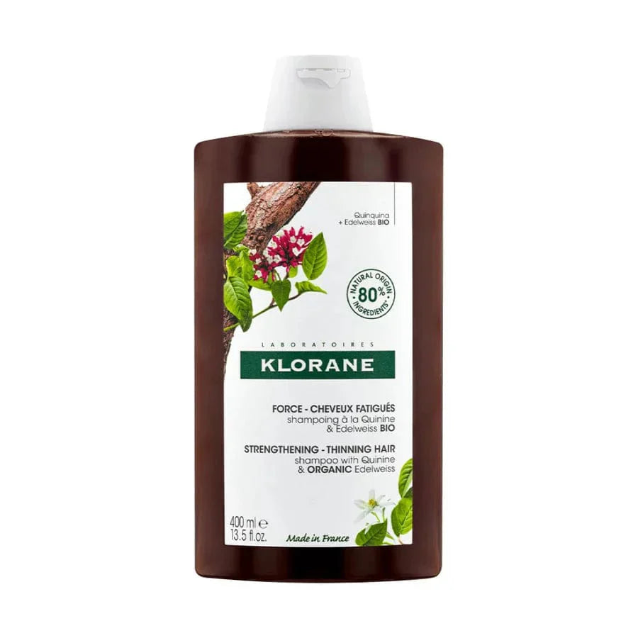 Klorane Strengthening with Quinine &Organic Edelweiss -Thinning hair Shampoo 400 ml