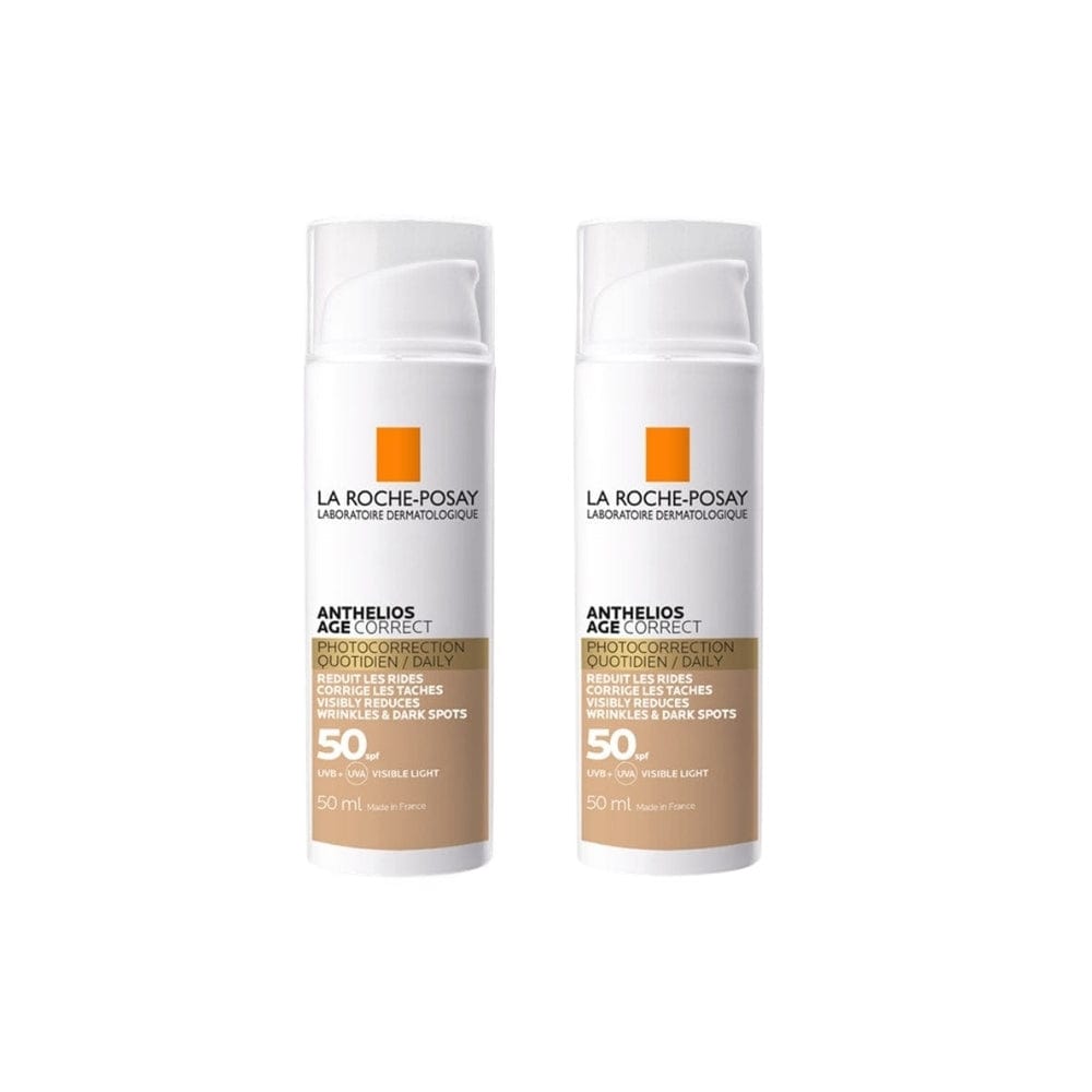 La Roche Posay Anthelios Age Correct SPF 50 Cream 50 ml -Tinted 2 Pack