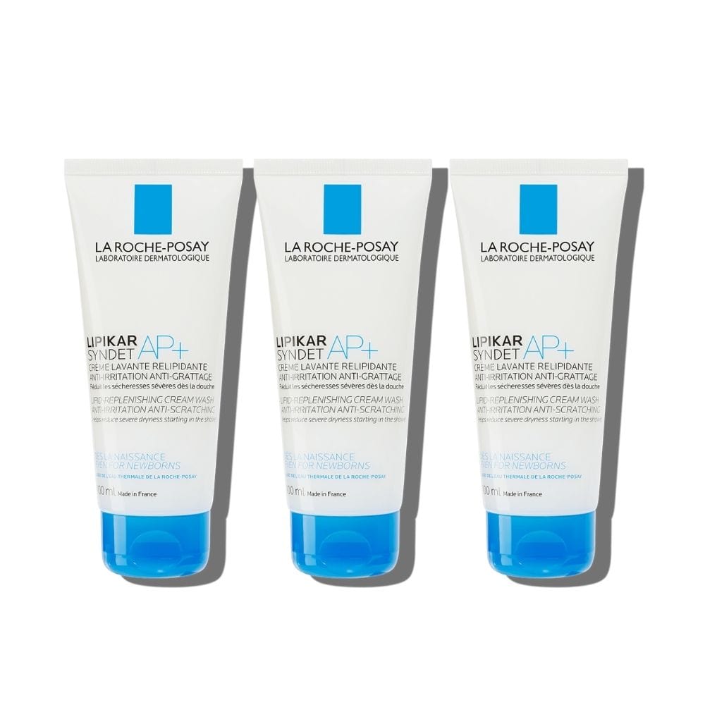 La Roche Posay Lipikar Syndet AP+ Body Wash Gel Cream 200 ml 3 Pack