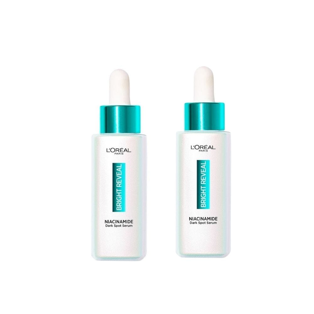 Loreal Paris Bright Reveal Anti Dark Spot Serum 7.5%Niacinamide 30ml 2 Pack