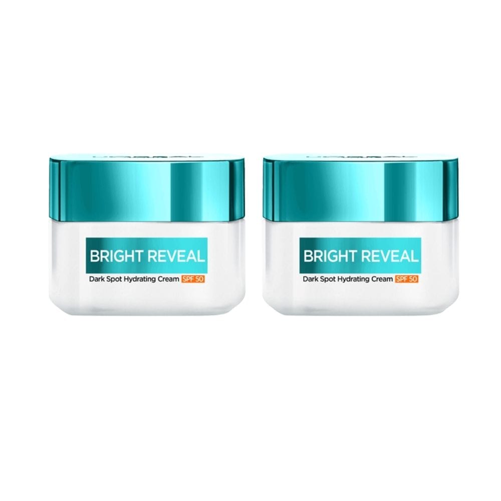 Loreal Paris Bright Reveal Dark Spot Hydrating Cream SPF 50 ml 2 Pack